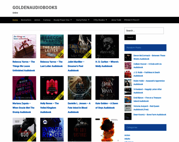 Goldenaudiobook.net thumbnail