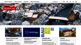 What Baden.ch website looked like in 2024 (1 year ago)
