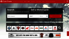 What Cycletrader.com website looked like in 2018 (6 years ago)