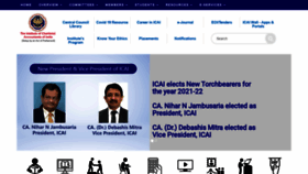 What Icai.org website looked like in 2021 (4 years ago)