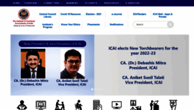 What Icai.org website looked like in 2022 (3 years ago)
