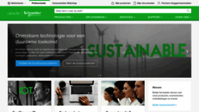 What Schneider-electric.nl website looked like in 2020 (4 years ago)