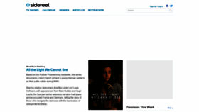 What Sidereel.com website looked like in 2024 (1 year ago)