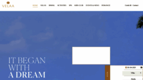 What Velaaprivateisland.com website looked like in 2021 (3 years ago)
