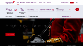 What Virgin-atlantic.com website looked like in 2022 (3 years ago)