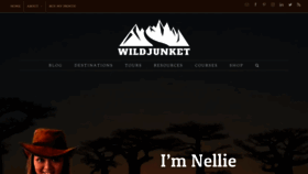 What Wildjunket.com website looked like in 2020 (4 years ago)