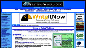 What Writing-world.com website looked like in 2021 (3 years ago)