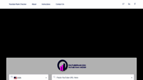 What Youtuberank.com website looked like in 2022 (2 years ago)